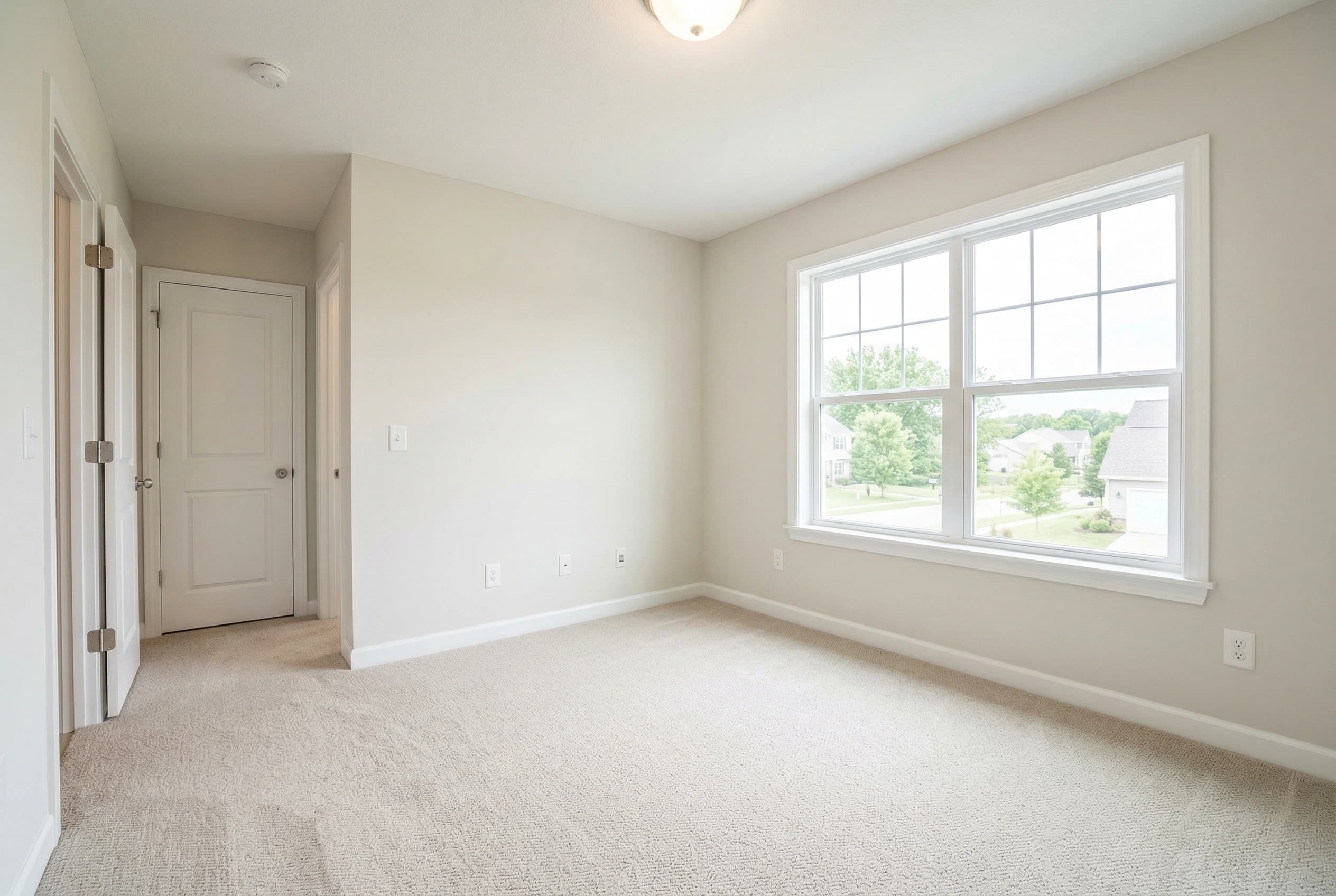 Virtually staged modern home office by Desiome - before