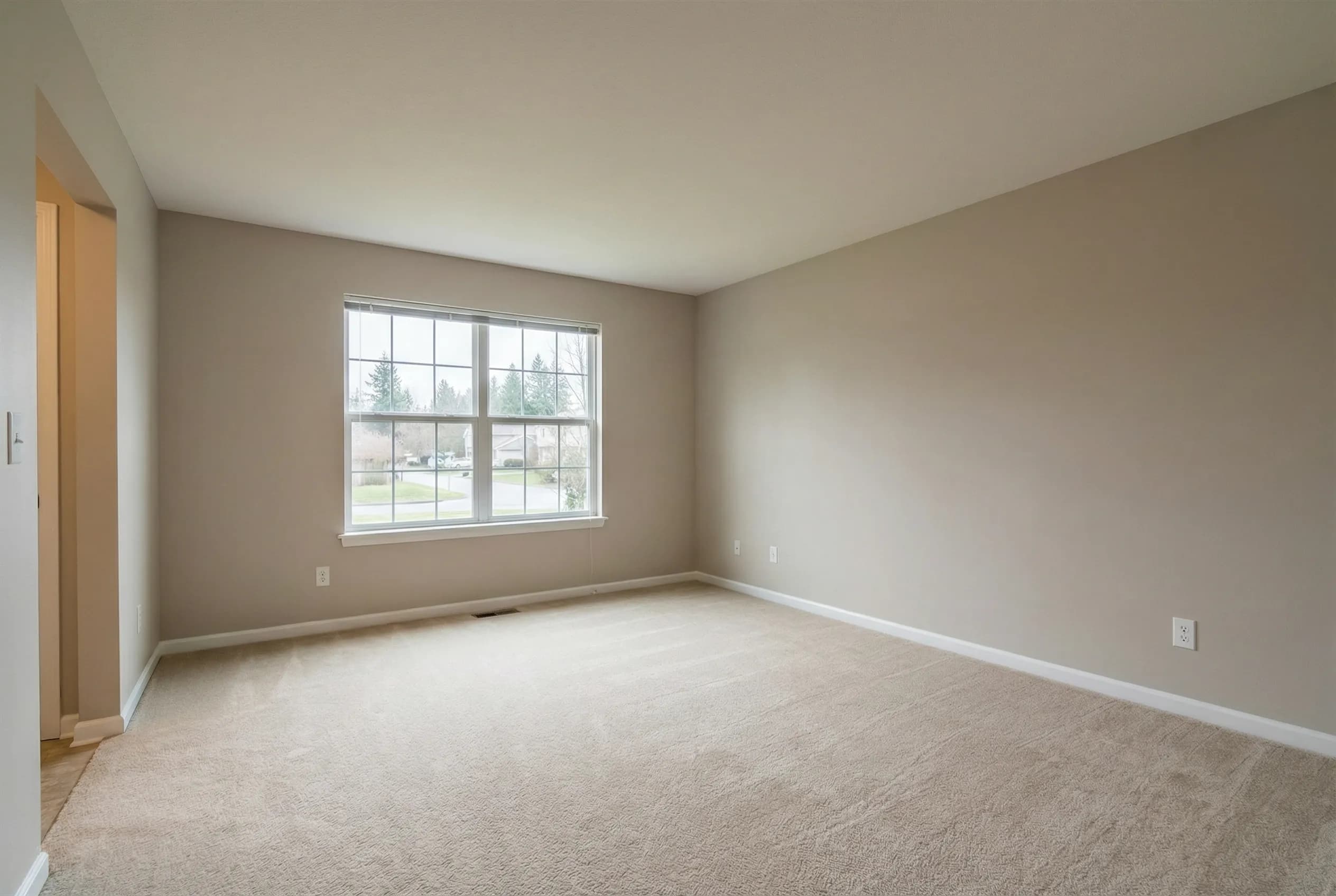 Virtually staged Scandinavian living room by Desiome - before