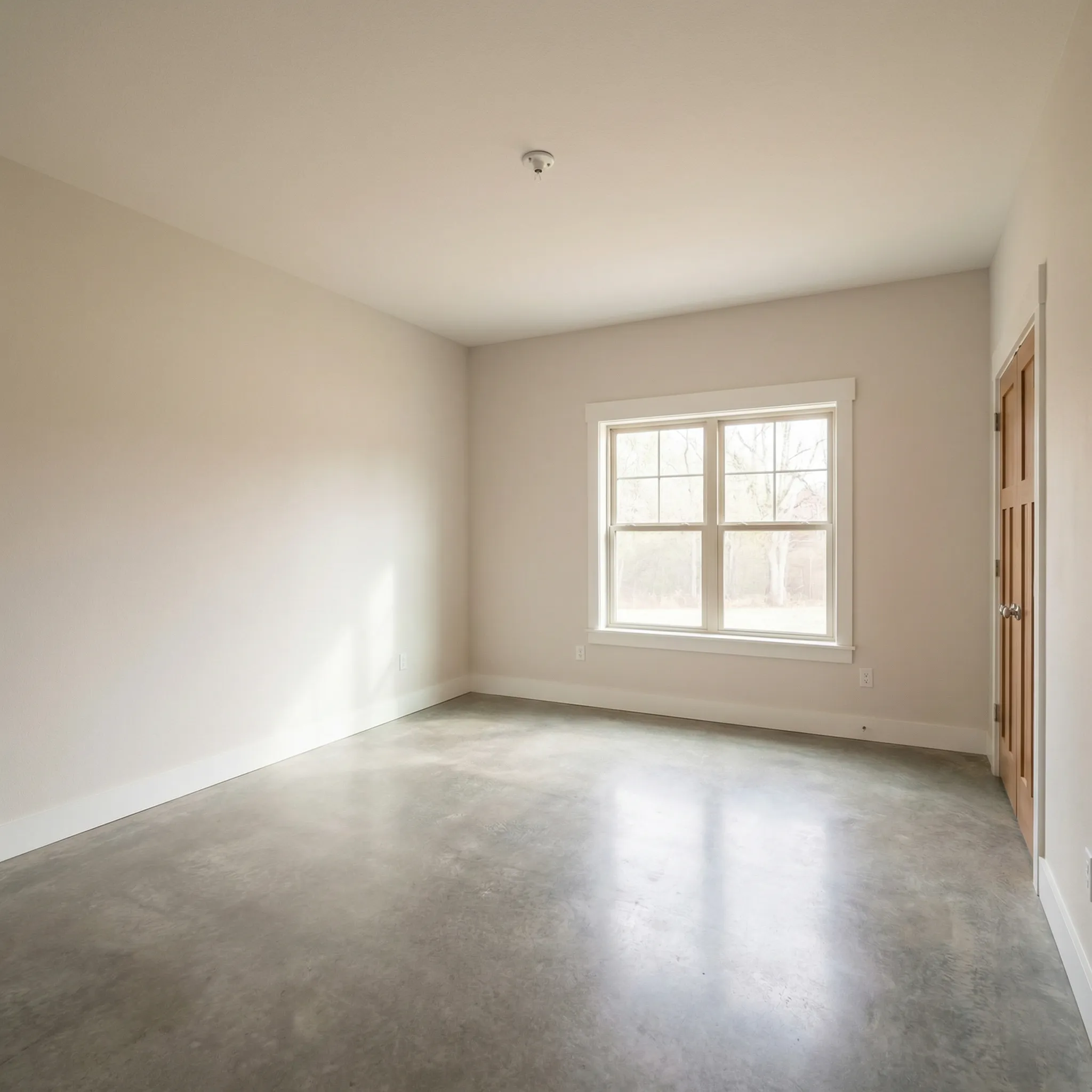 Virtually staged mid-century bedroom by Desiome - before