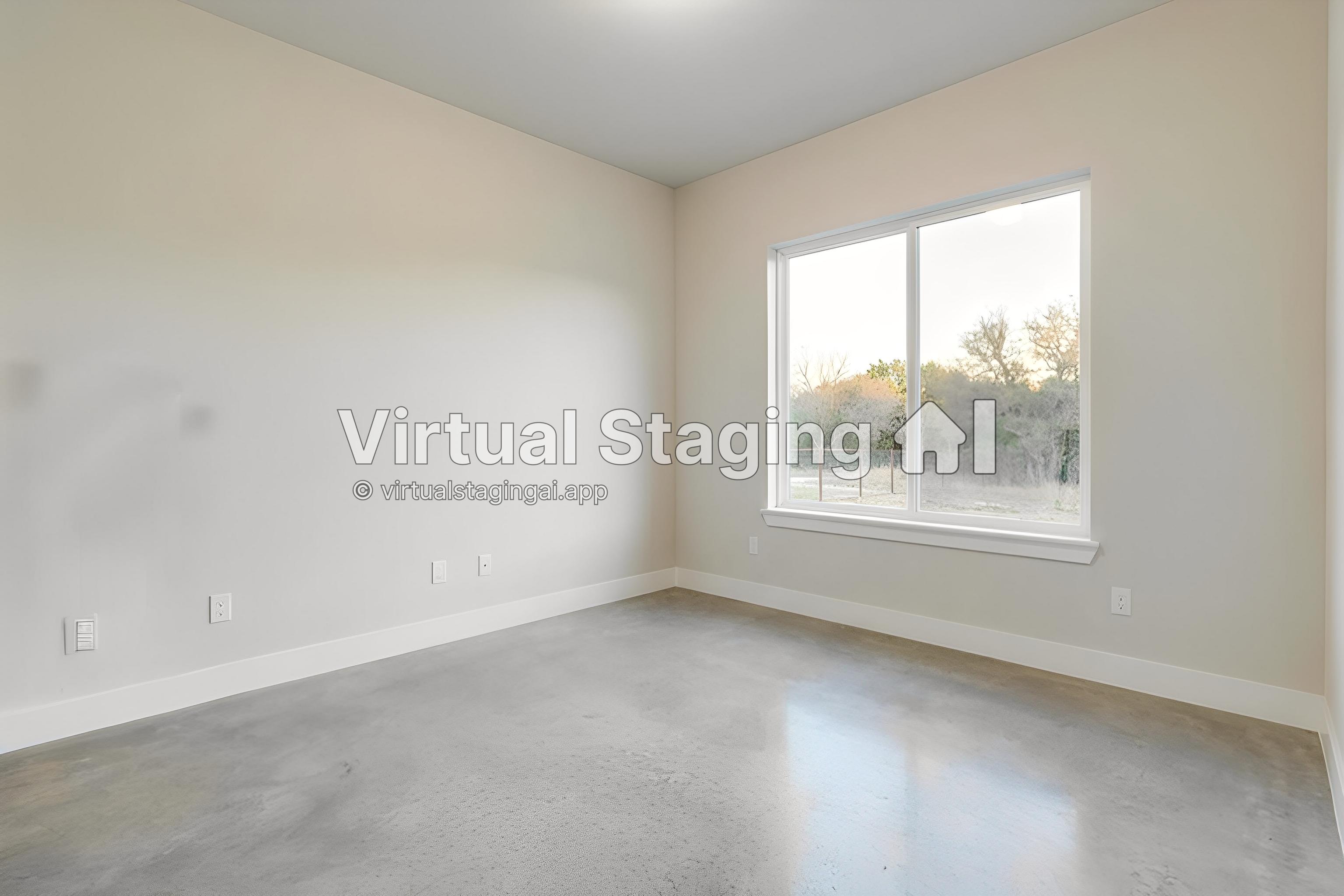 Virtual Staging AI decluttering result