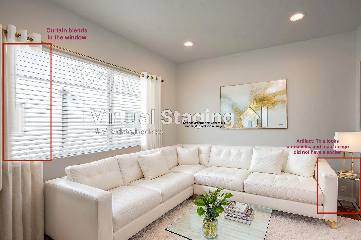 After AI virtual staging